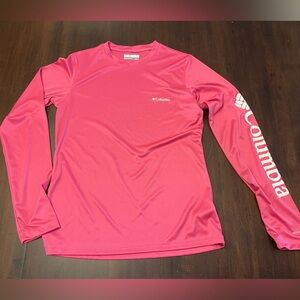 Columbia Women's Bright Pink Long Sleeve Active Top